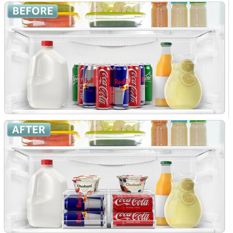 Sorbus Skinny Soda Can Organizer Set of 2