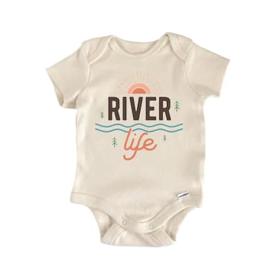 River Boat Lake Life - Baby Boy Girl Clothes Infant Bodysuit Funny Cute Newborn