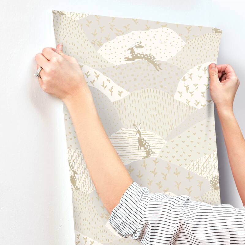 A-Street Prints Peter Light Grey Fields Wallpaper