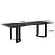 preview thumbnail 20 of 24, Kenneth Modern 95-Inch Dining Table with U-Shaped Trestle Base by Christopher Knight Home