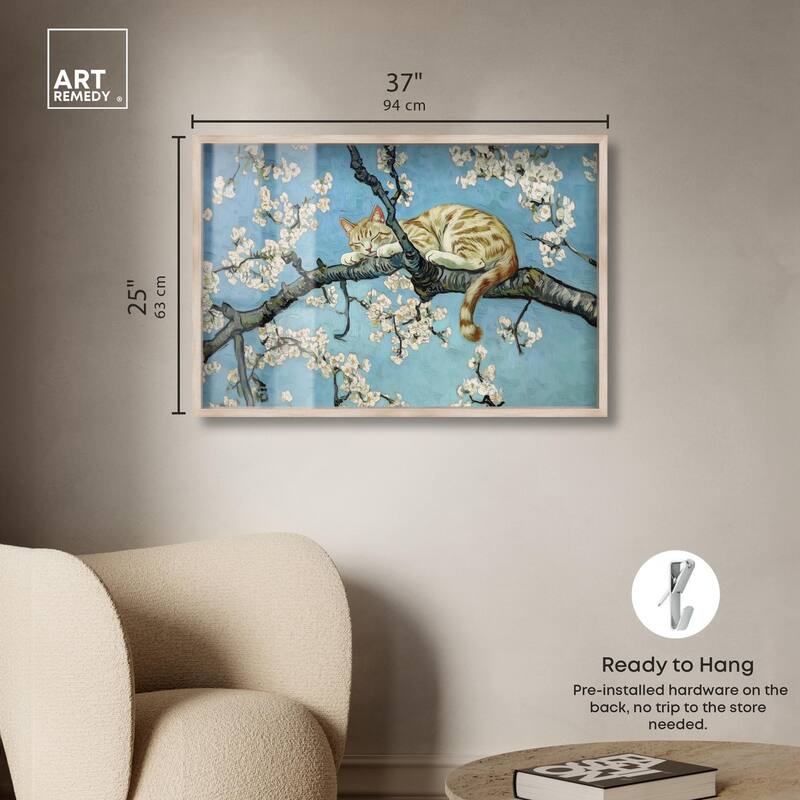 Autumn Blossom Kitten Shadowbox by Art Remedy