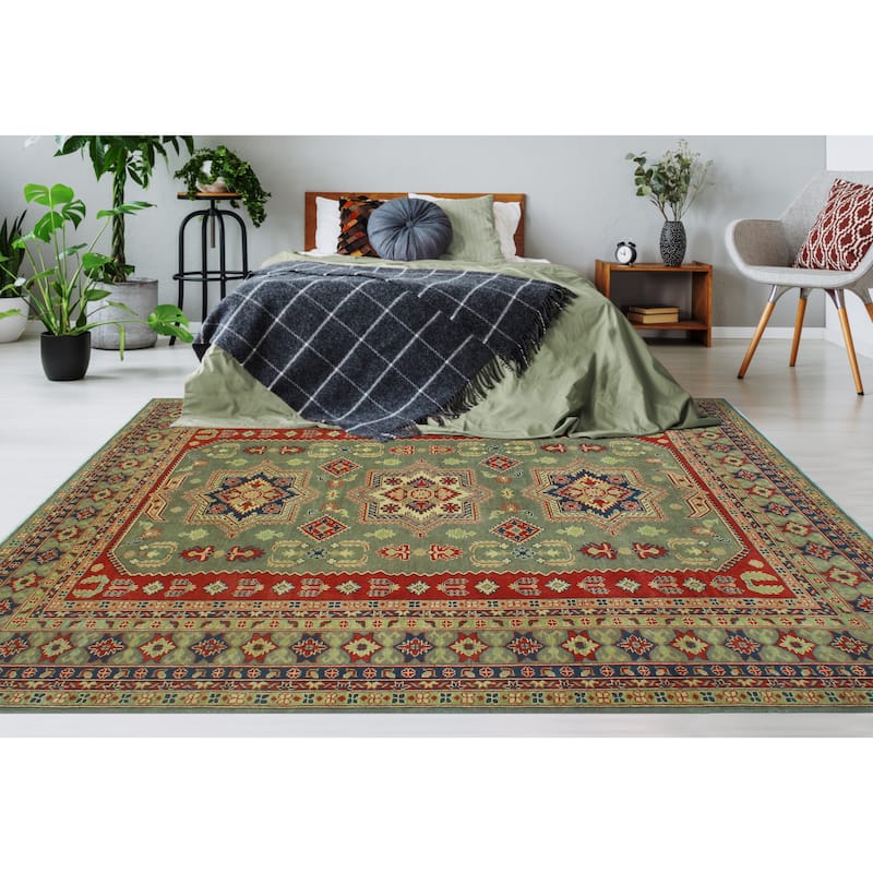 Kazak Celenia Grey/Red Rug - 8'4" x 11'2"