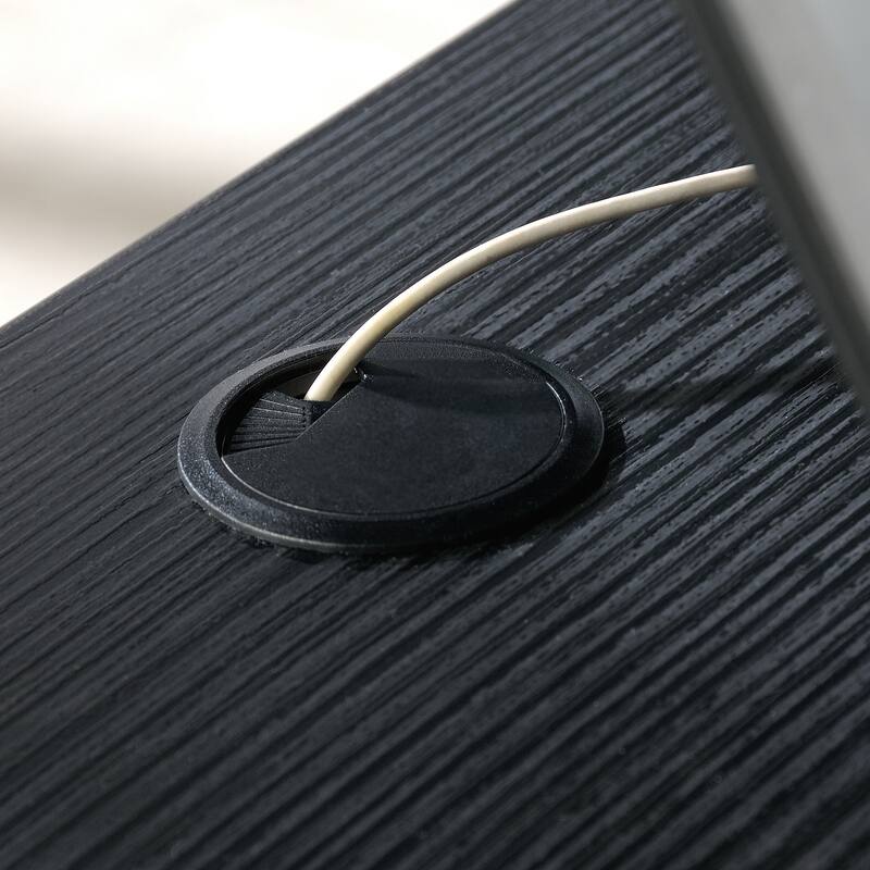 Wood Desk Return 36" with Expanded Workspace, Brown