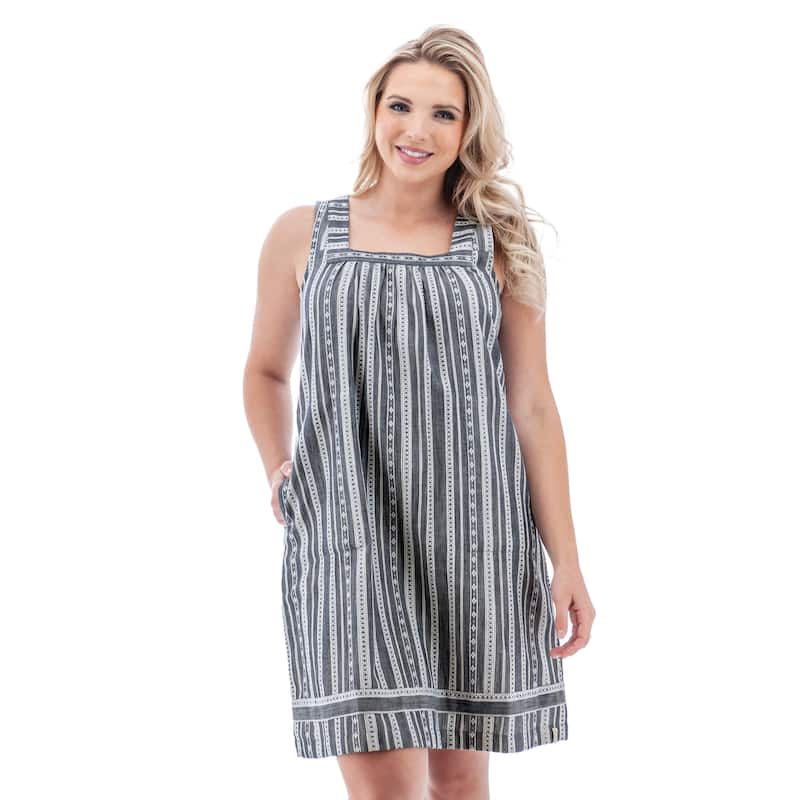 Old Ranch Women's Allegra Striped Dress - Large - Navy