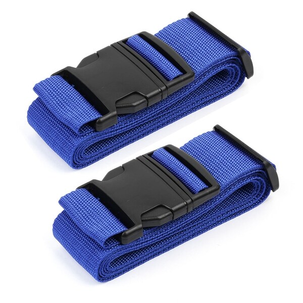 travel blue luggage strap