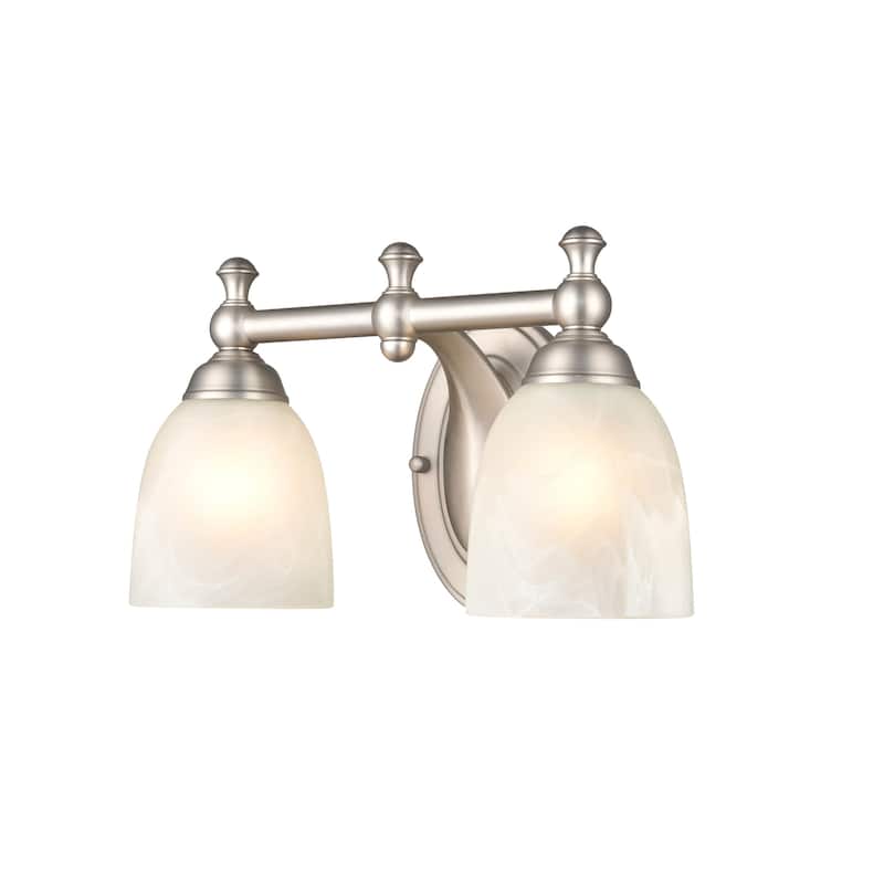 Millennium Lighting Metal 2 Light Vanity Light in Satin Nickel