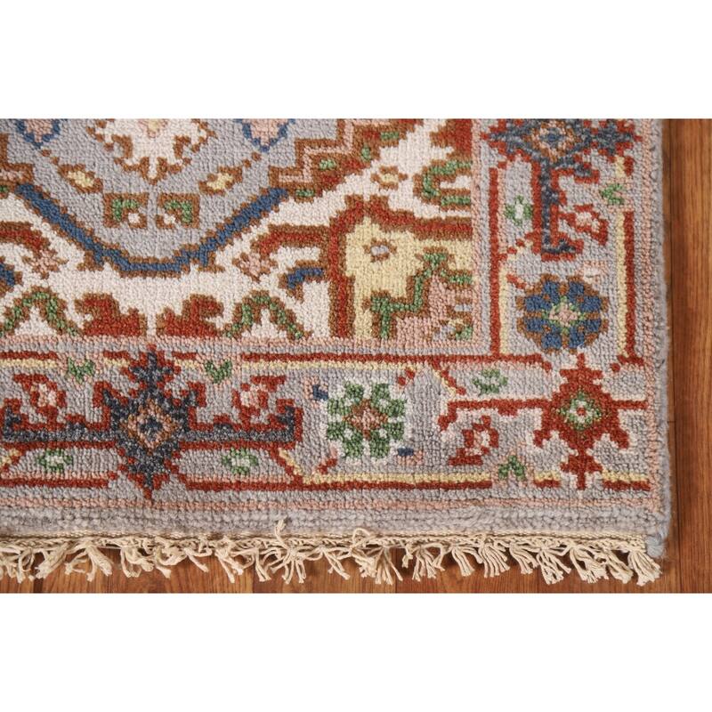 Grey Heriz Serapi Oriental Area Rug Handmade Wool Carpet - 2'0"x 3'0"