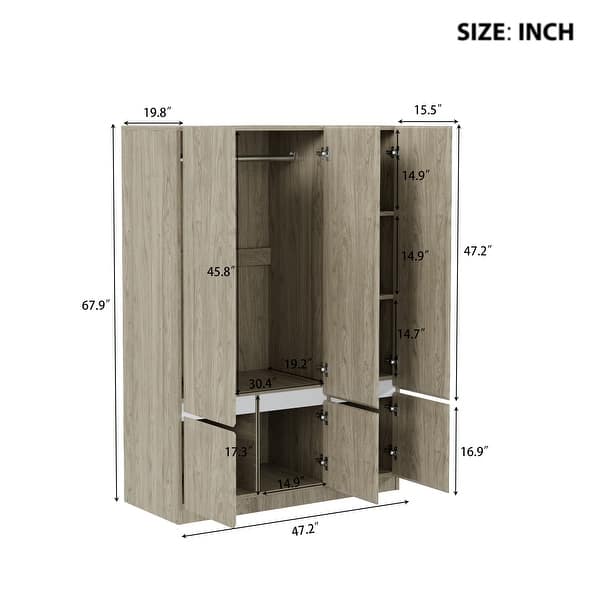 white christmas dresses Oak, Ash Solid Wood Sectional Wardrobe main image 0