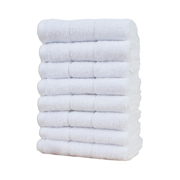 Wealuxe White Washcloths for Body and Face Towel  