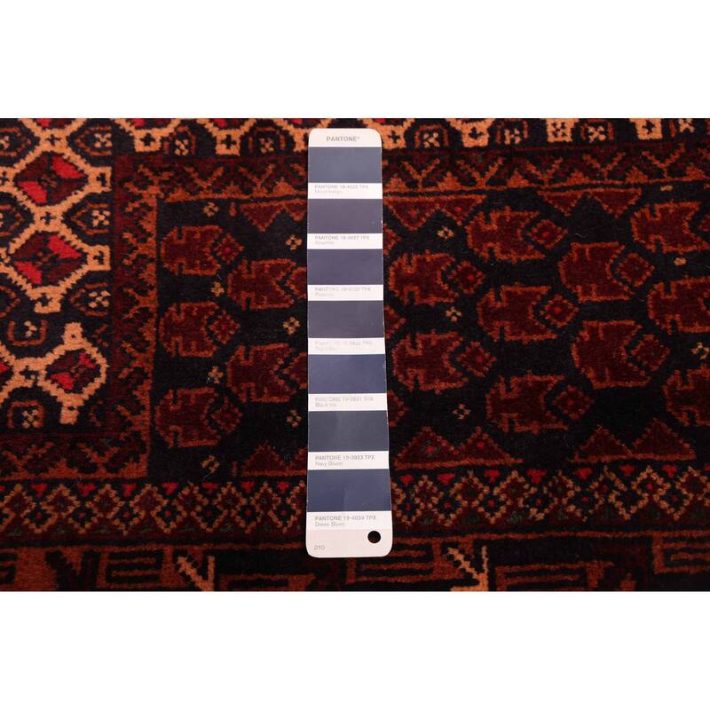 ECARPETGALLERY Hand-knotted Teimani Dark Navy Wool Rug - 3'2 x 5'3