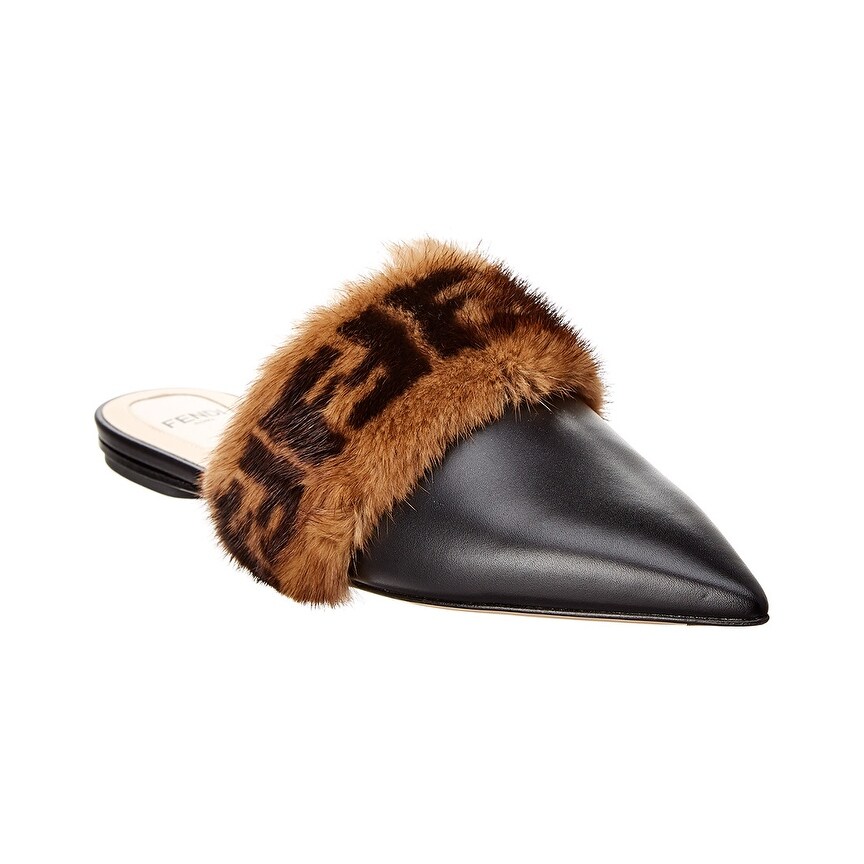 fendi fur mules