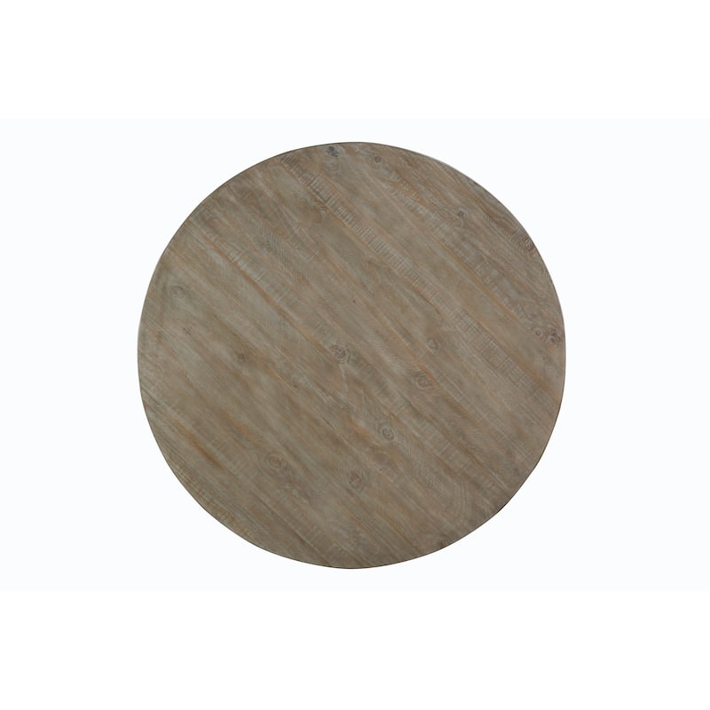Magnussen Home Tinley Park Dove Tail Grey 48" Round Dining Table - 48''W x 48''D x 30''H