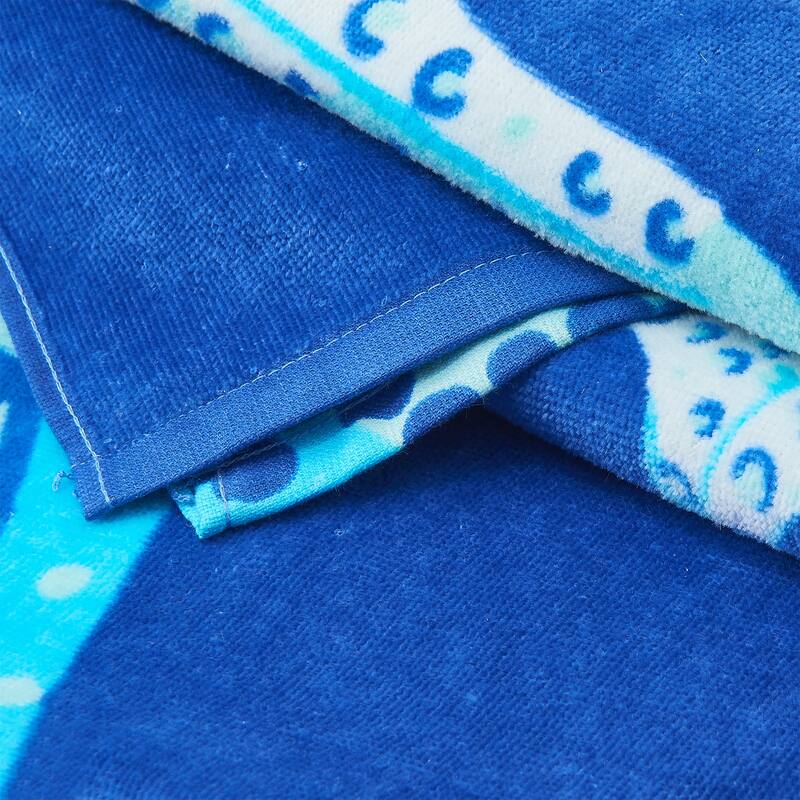 Linery & Co. 100% Cotton Printed Beach Towel for Kids, 30" x 60"
