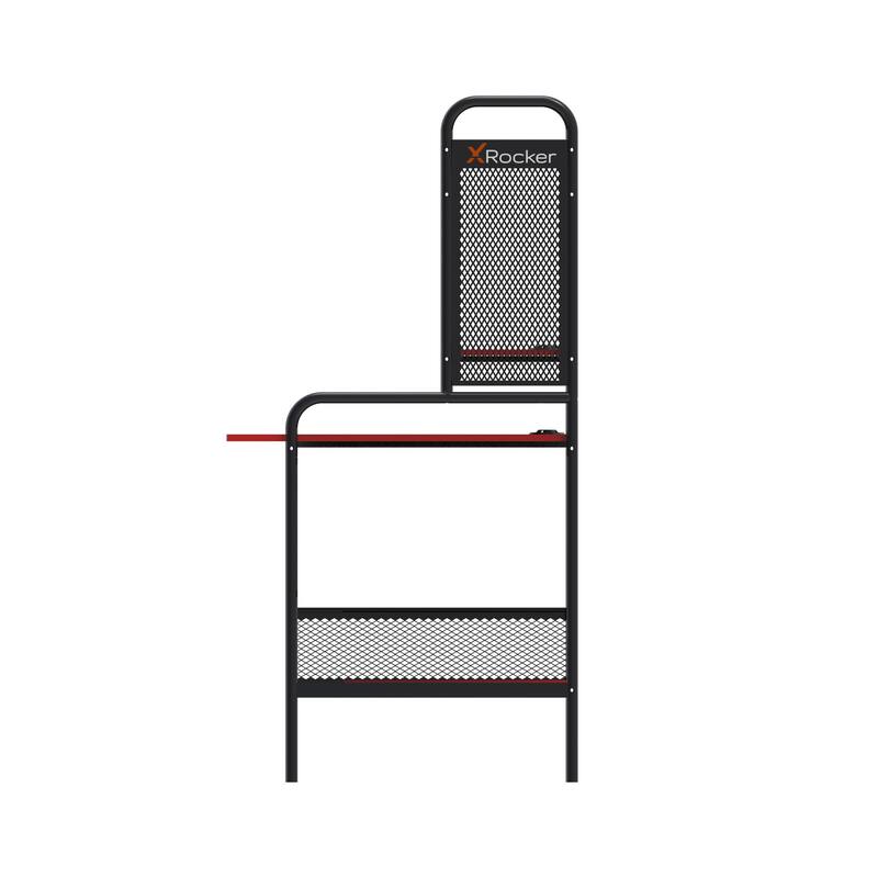 X Rocker iCarus Metal Gaming Desk with Shelves