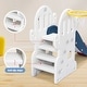 preview thumbnail 23 of 25, 7-in-1 Indoor Slide and Swing Set, Freestanding Toddler Slide Climber Playset