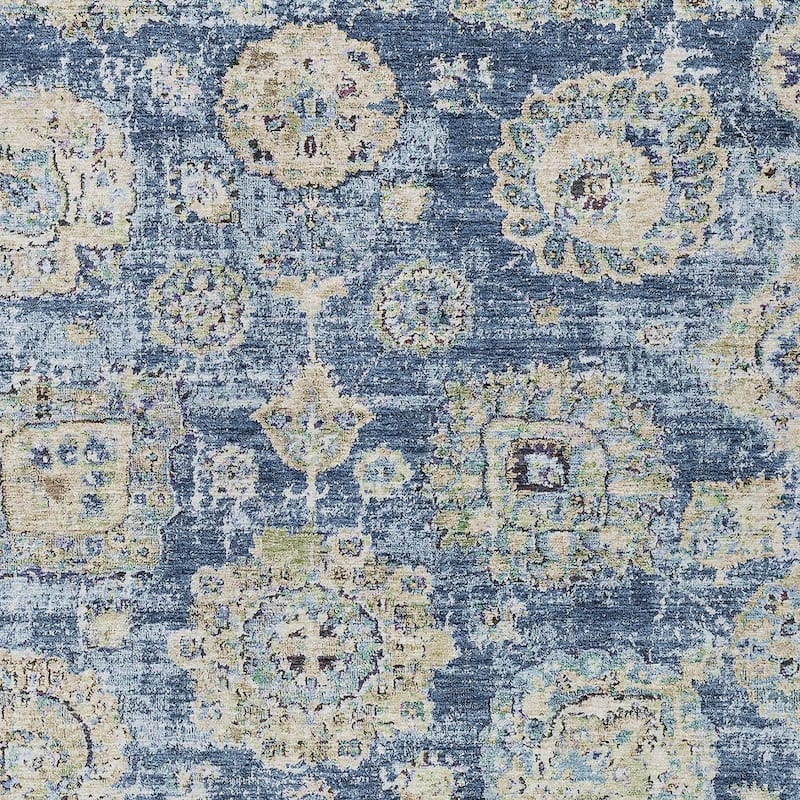 HomeRoots Floral Transitional Rectangle Outdoor Rug