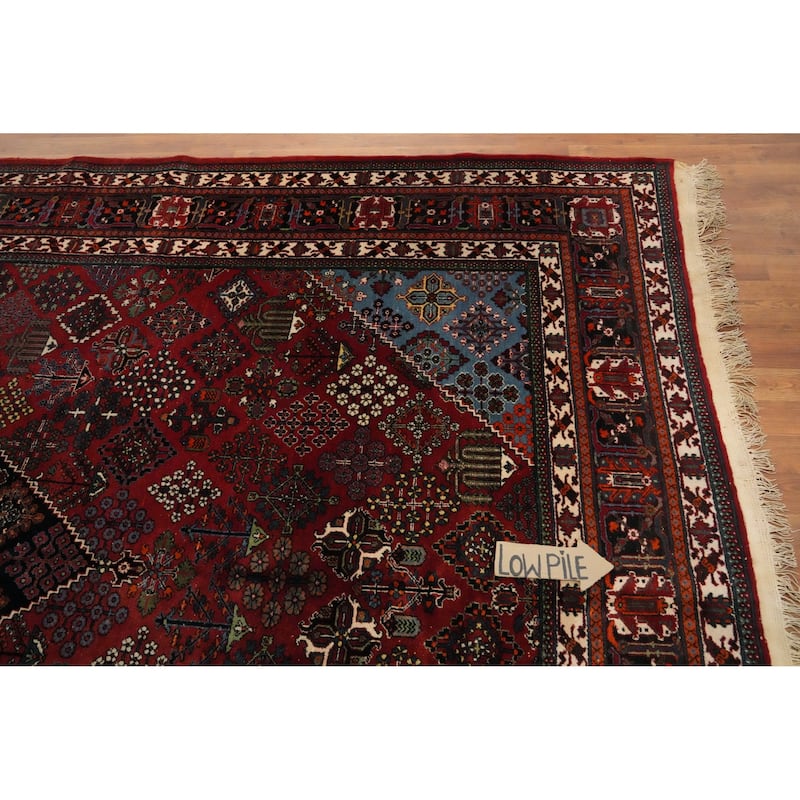 Hand Knotted Oriental 100% Wool Carpet Traditional Medallion Red Joshaghan Area Rug - 11' 9'' X 8' 0''