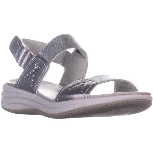 easy spirit silver sandals