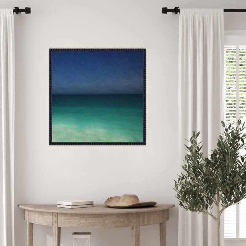 Tropical Ocean by Lynann Colligan Framed Canvas Wall Art Print