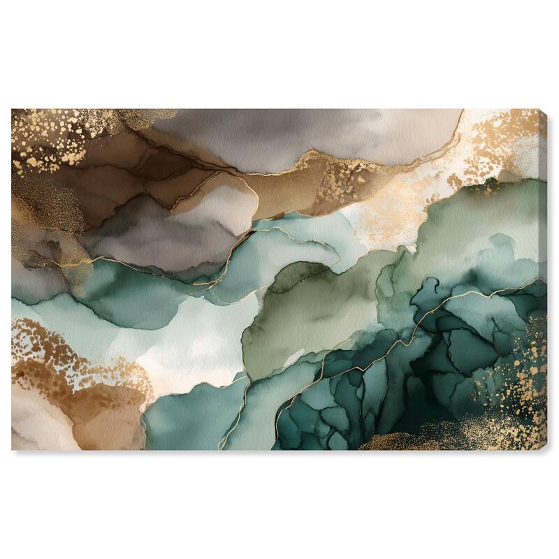 Golden Estuary I Canvas by Art Remedy, Gallery Wrapped - 45" x 30"