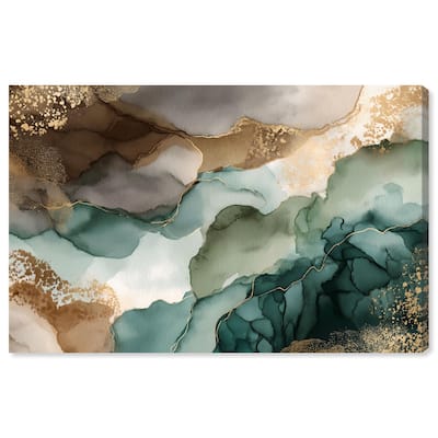 Golden Estuary I Canvas by Art Remedy, Gallery Wrapped