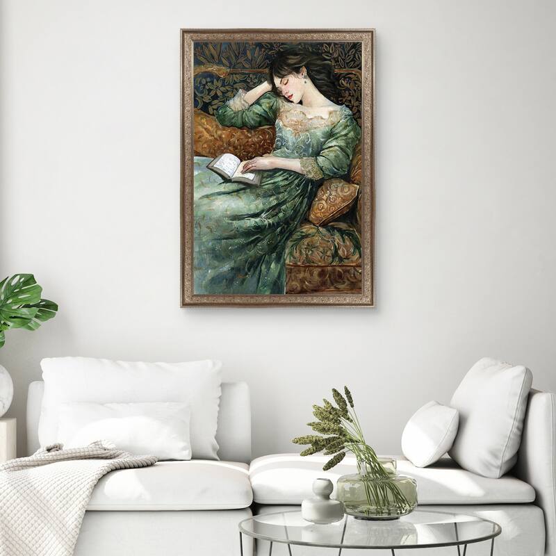 Masterpiece Art Gallery| Fast Asleep by Cloverfield & Co. - Framed Canvas Art Print