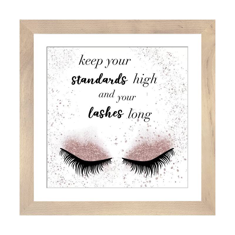 iCanvas "Lashes Long" by Natalie Carpentieri - Natural - 24x24x1