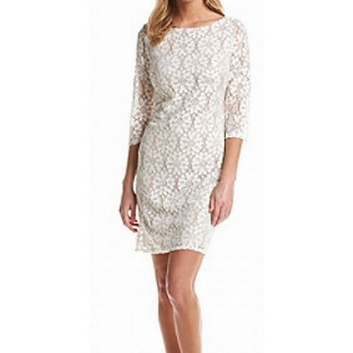 white lace dress size 14