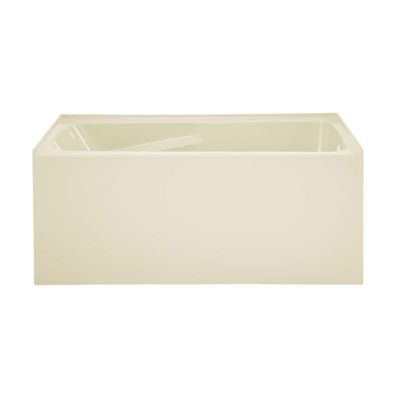 Lausanne 54" X 30" Right-Hand Drain Alcove Bathtub With Apron In Bisque - 30x54 Right