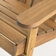 preview thumbnail 11 of 23, Hanlee Acacia Wood Folding Adirondack Chair by Christopher Knight Home - 29.50" W x 35.75" D x 34.25" H