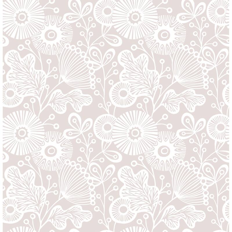 A-Street Prints Ana Rose Rose Floral Wallpaper
