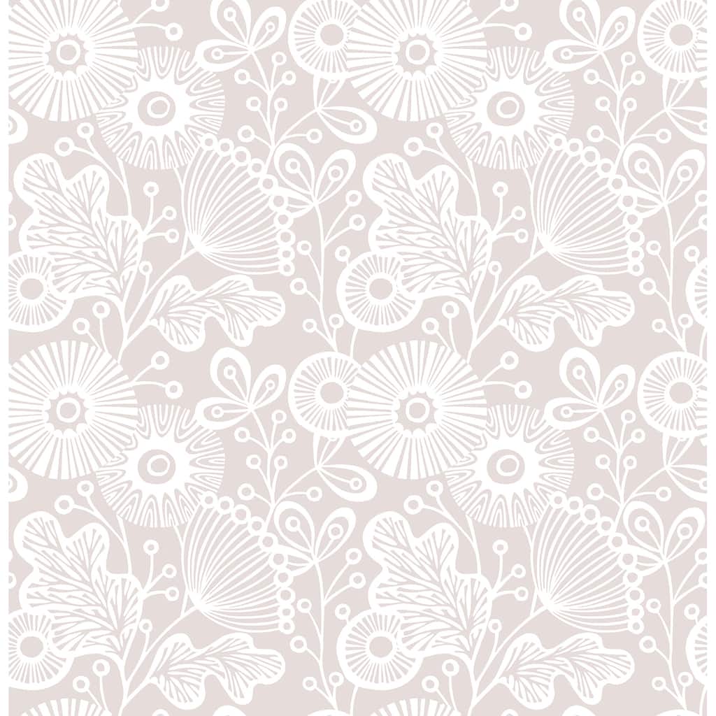 A-Street Prints Ana Rose Rose Floral Wallpaper