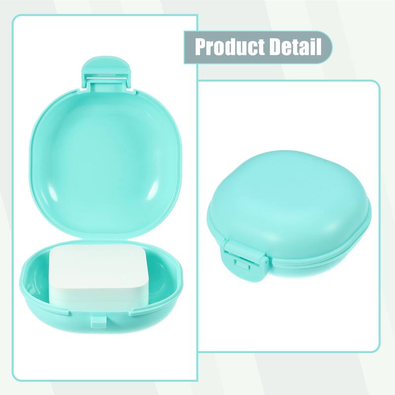 Portable Soap Dish Box Soap Bar Holder for Travel Camping Gym with Cover