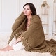 preview thumbnail 33 of 140, Knitted Tweed Couch Throw 60" x 80" - Amphora