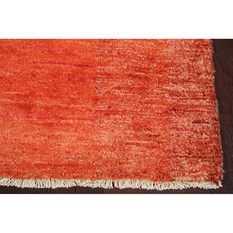 Modern Gabbeh Kashkoli Runner Rug Wool Hand-knotted Oriental Carpet - 2'8" x 8'8"