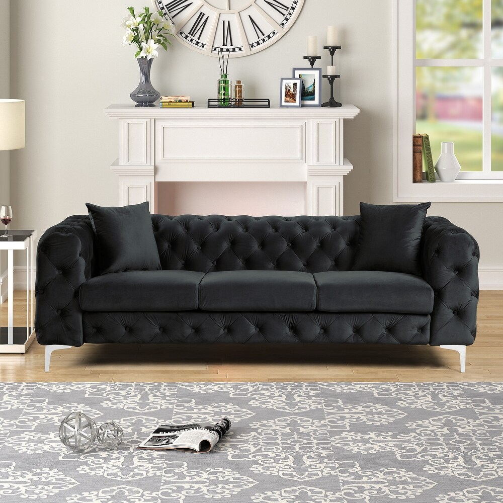 Black online vintage sofa