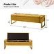 preview thumbnail 55 of 53, Alina Modern Upholstered Flip Top Storage Bench with Metal Legs by HULALA HOME