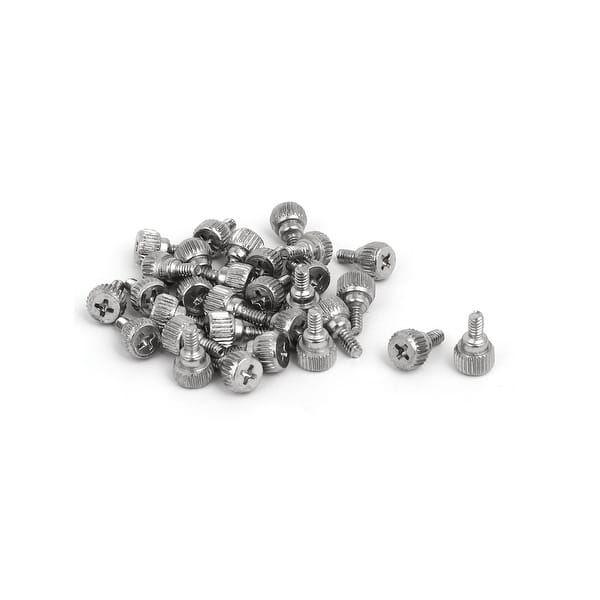 30Pcs M3.5x6mm Male Thread Metal Computer Desktop PC Case Thumb Screws