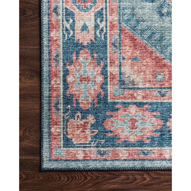 Alexander Home Leanne Boho Distressed Persian Printed Area Rug