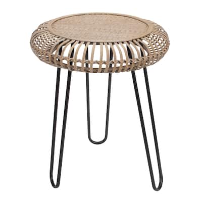 Stool 20.5"D x 25"H Iron - 20.5"W x 20.5"D x 25"H