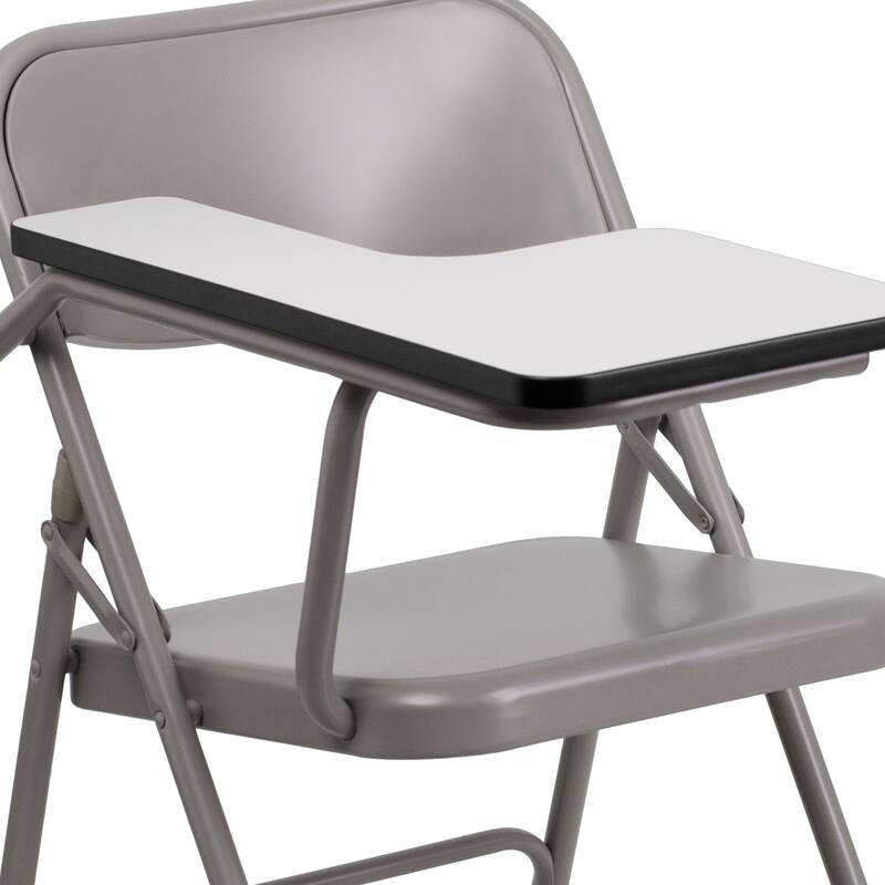 2 Pack Premium Steel Folding Chair with Right Handed Tablet Arm - Event Chair