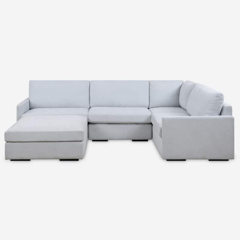 Uttermost Refuge Armless Cloud Blue Sofa - 30"Hx 40"Wx 37.5 "D