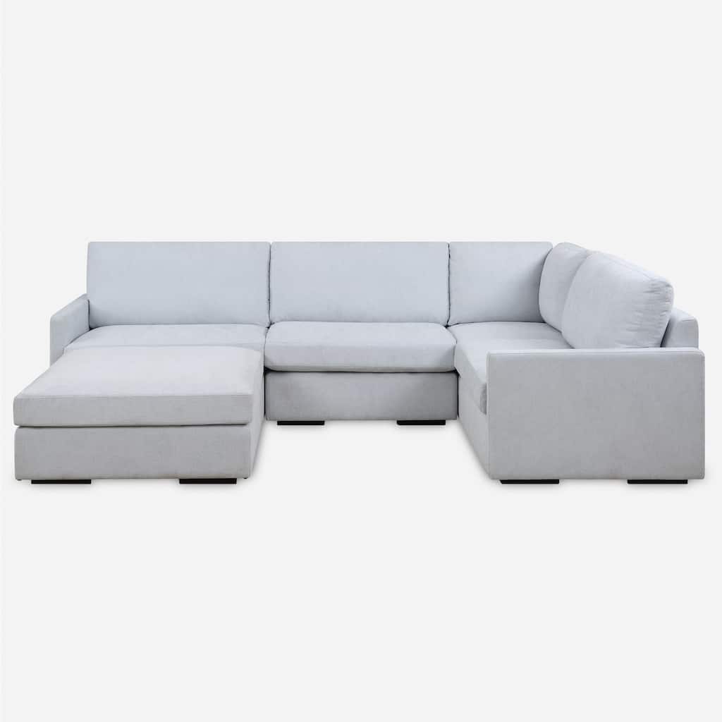 Uttermost Refuge Armless Cloud Blue Sofa - 30"Hx 40"Wx 37.5 "D