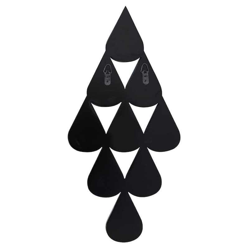Allan Andrews Frameless Teardrop Diamond Accent Wall Mirror - 24.75"H x 12"W