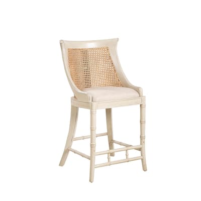 Furniture Classics Wood Cream Spoonback Counter Barstool