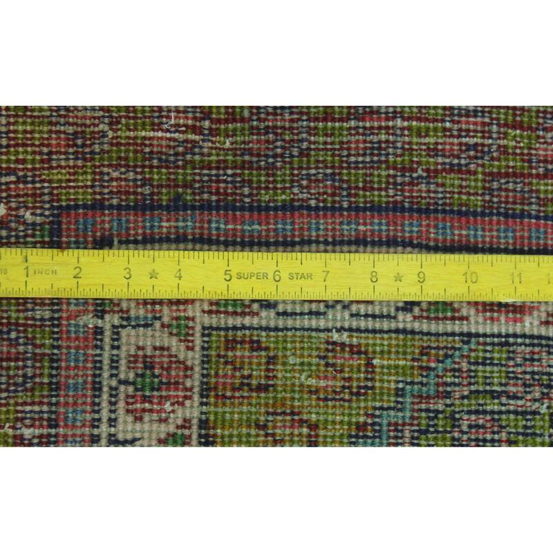 Semi Antique Lucien Red/Green Rug - 4'1" x 5'11"