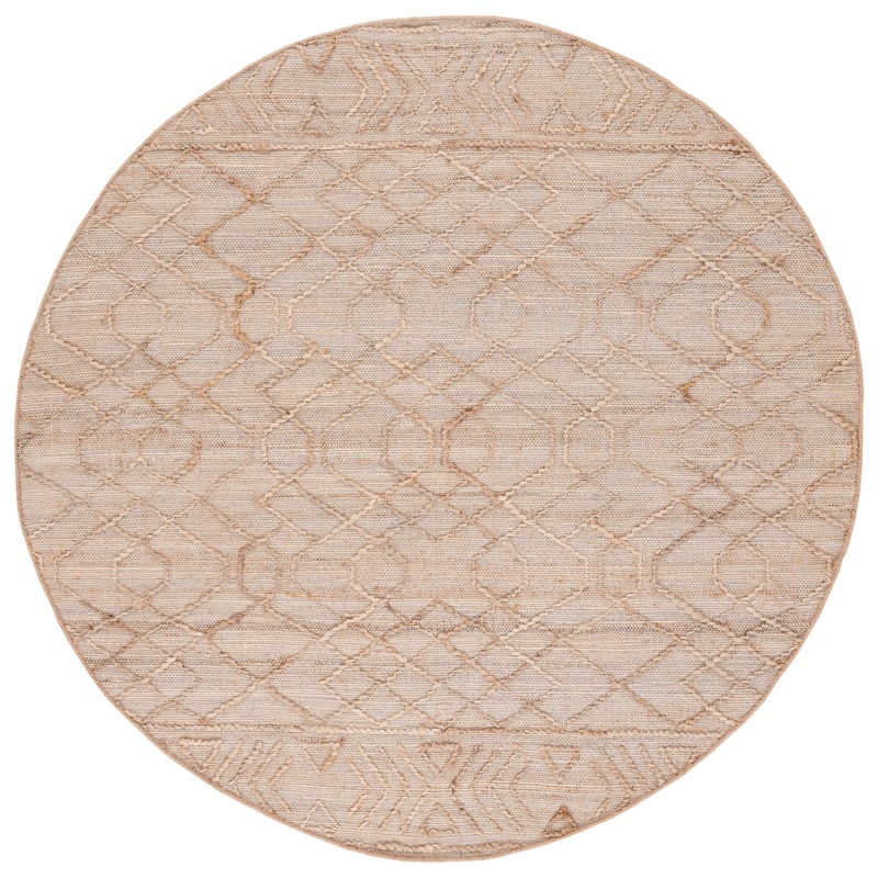 SAFAVIEH Handmade Natural Fiber Algrid Boho Jute Fringe Rug