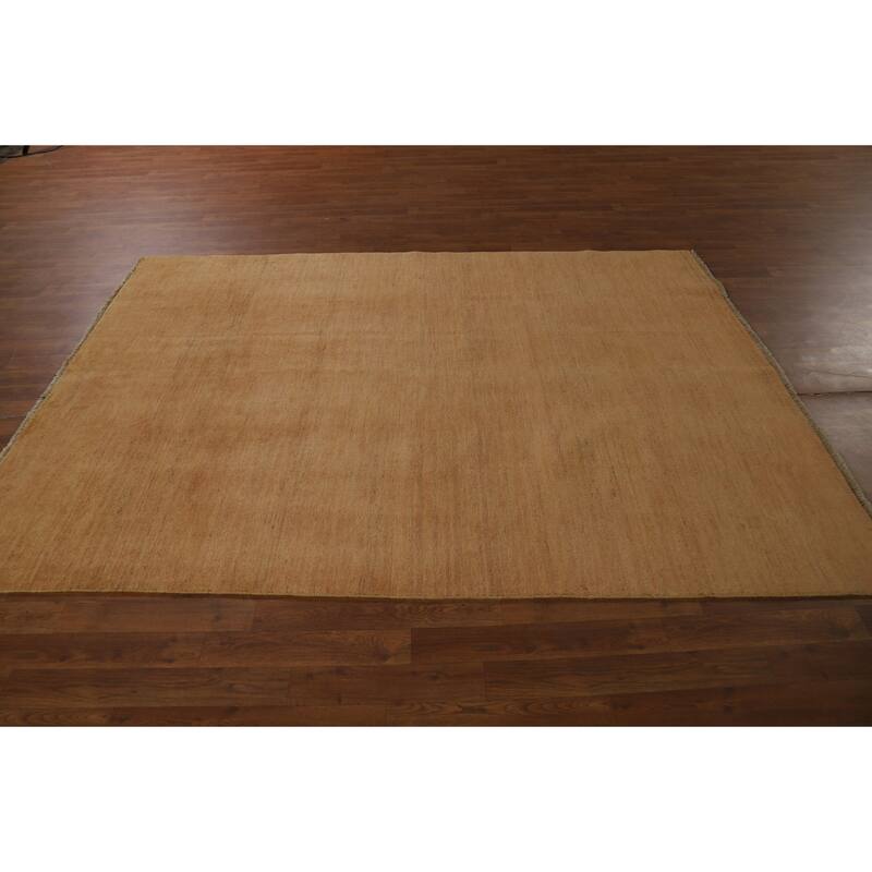 Contemporary Gabbeh Oriental Area Rug Tribal Hand-Knotted Wool Carpet - 5'6" x 7'10"