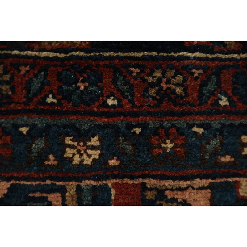 Hand Knotted Oriental 100% Wool Carpet Traditional Floral Oranges & Rust Lilian Area Rug - 11' 3'' X 8' 5''