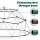 preview thumbnail 4 of 6, 10 ft Climbing Dome Swing Set with Saucer Swing, Jungle Gym for Kids Outdoor Playset for Ages 3-12 - 10ftx10ft